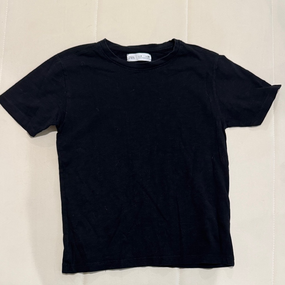 Zara Black Short Sleeve Kids Tee